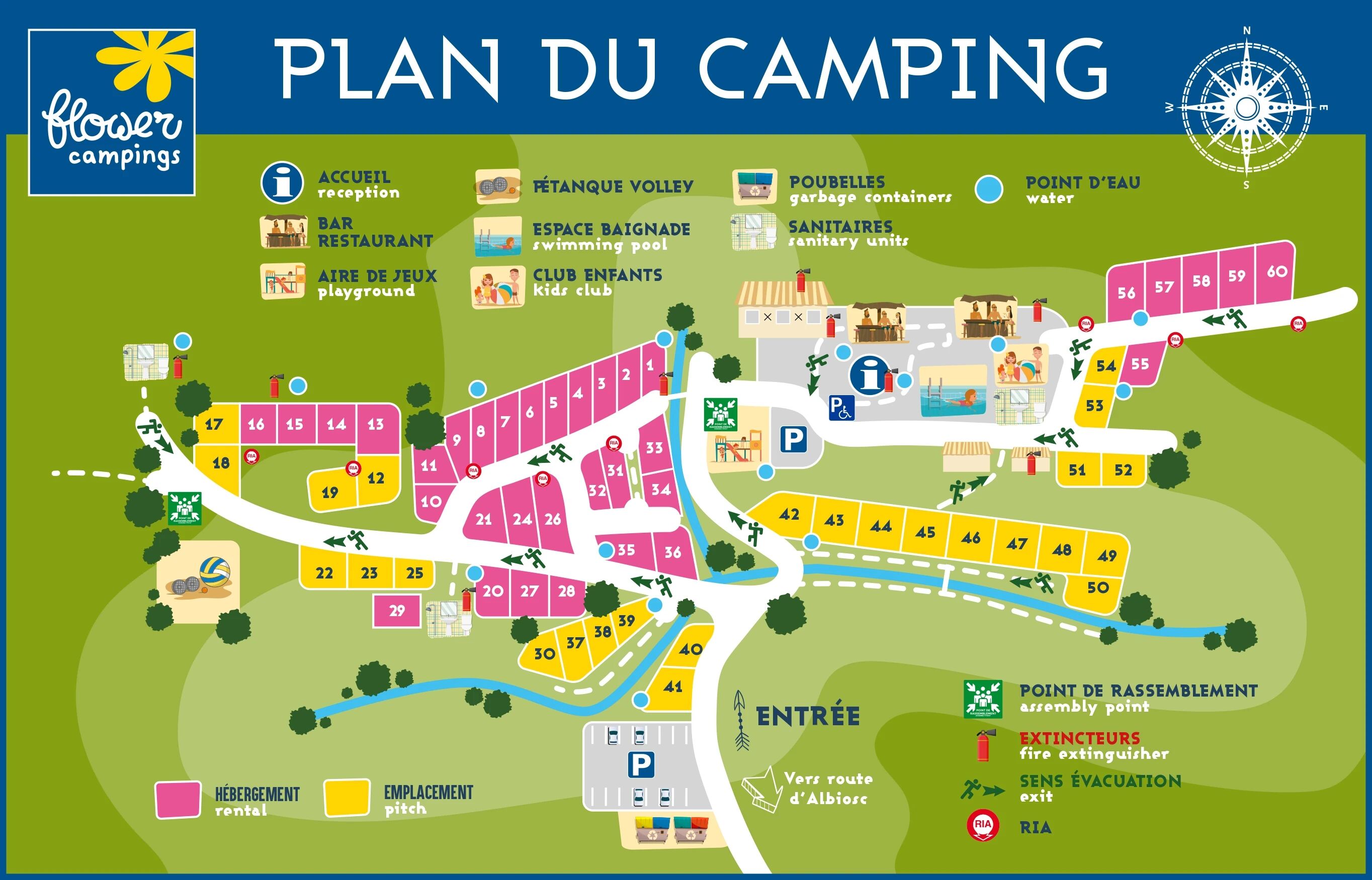 plan camping la beaume 2023