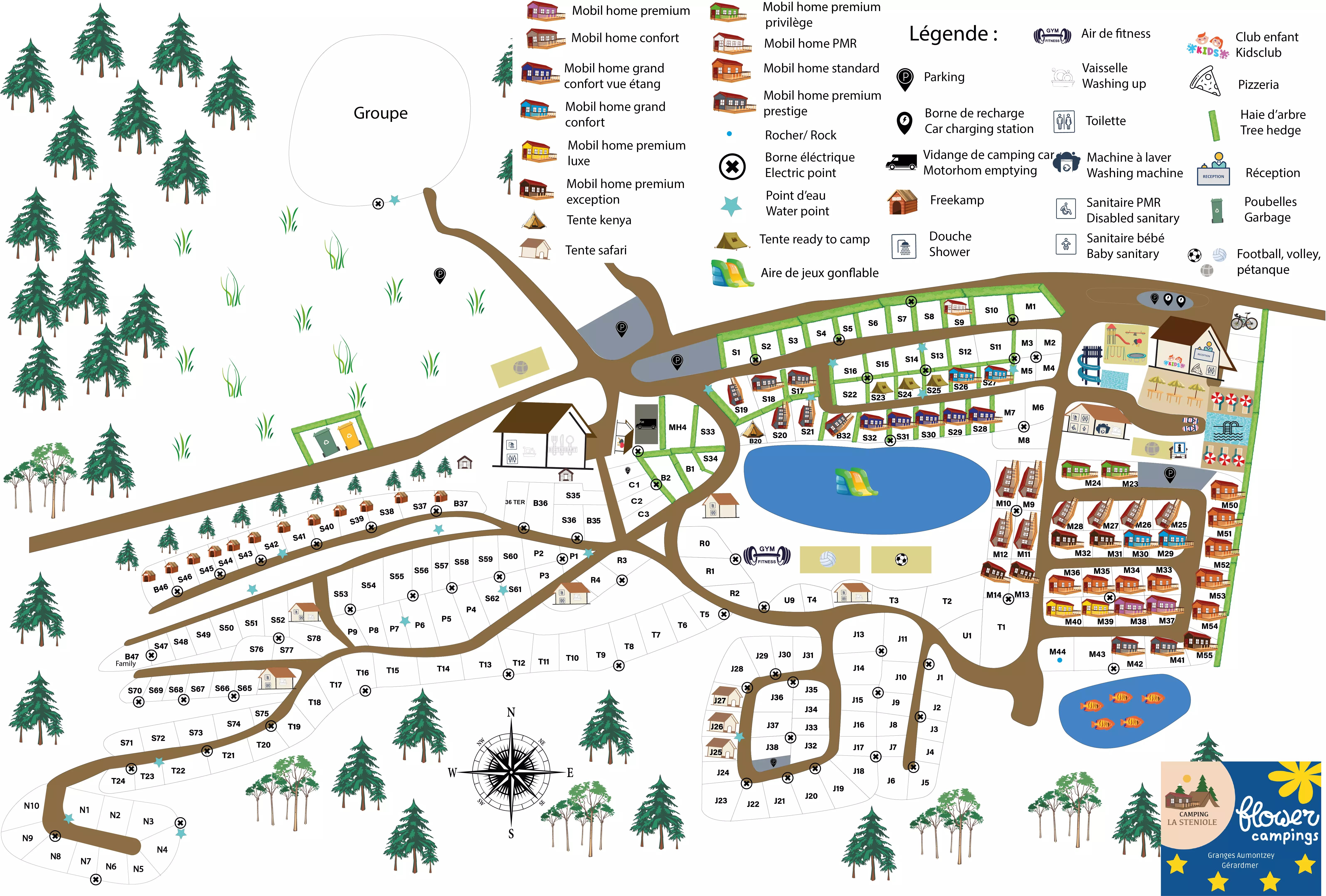 Plan Flower Camping_La Sténiole